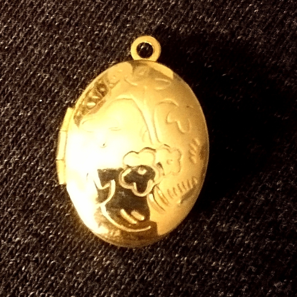 Women's yellow gold locket